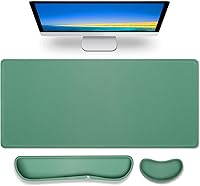 Vista 18 de Gimars Juego Mejorado Ampliado de Almohadilla de Apoyo para Muñeca de Teclado de Espuma Viscoelástica de Gel, Diseño Ergonómico Cómodo