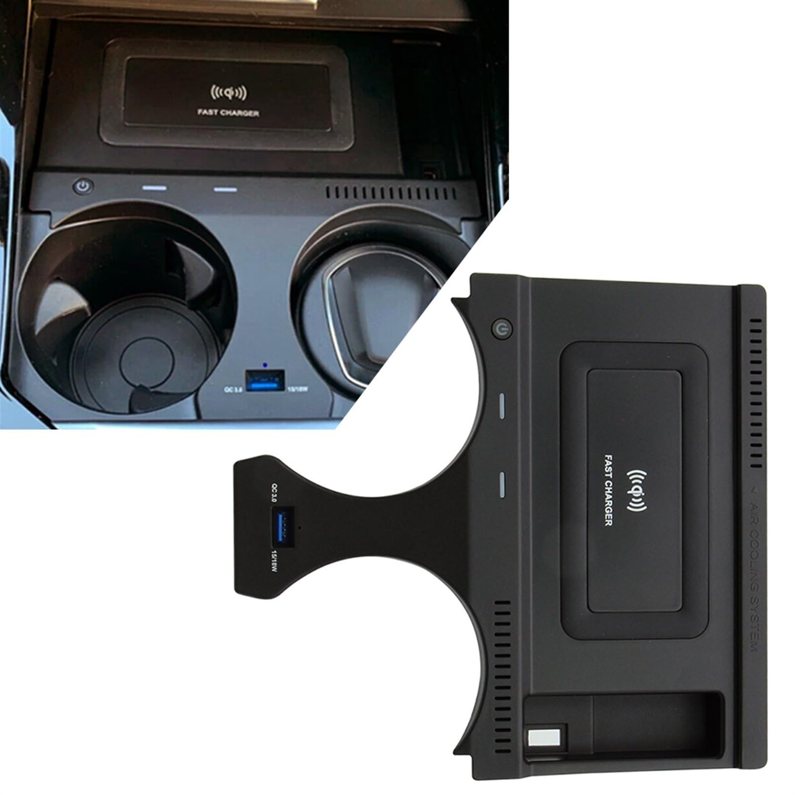 Boîte de rangement for console chargeur voiture, tapis