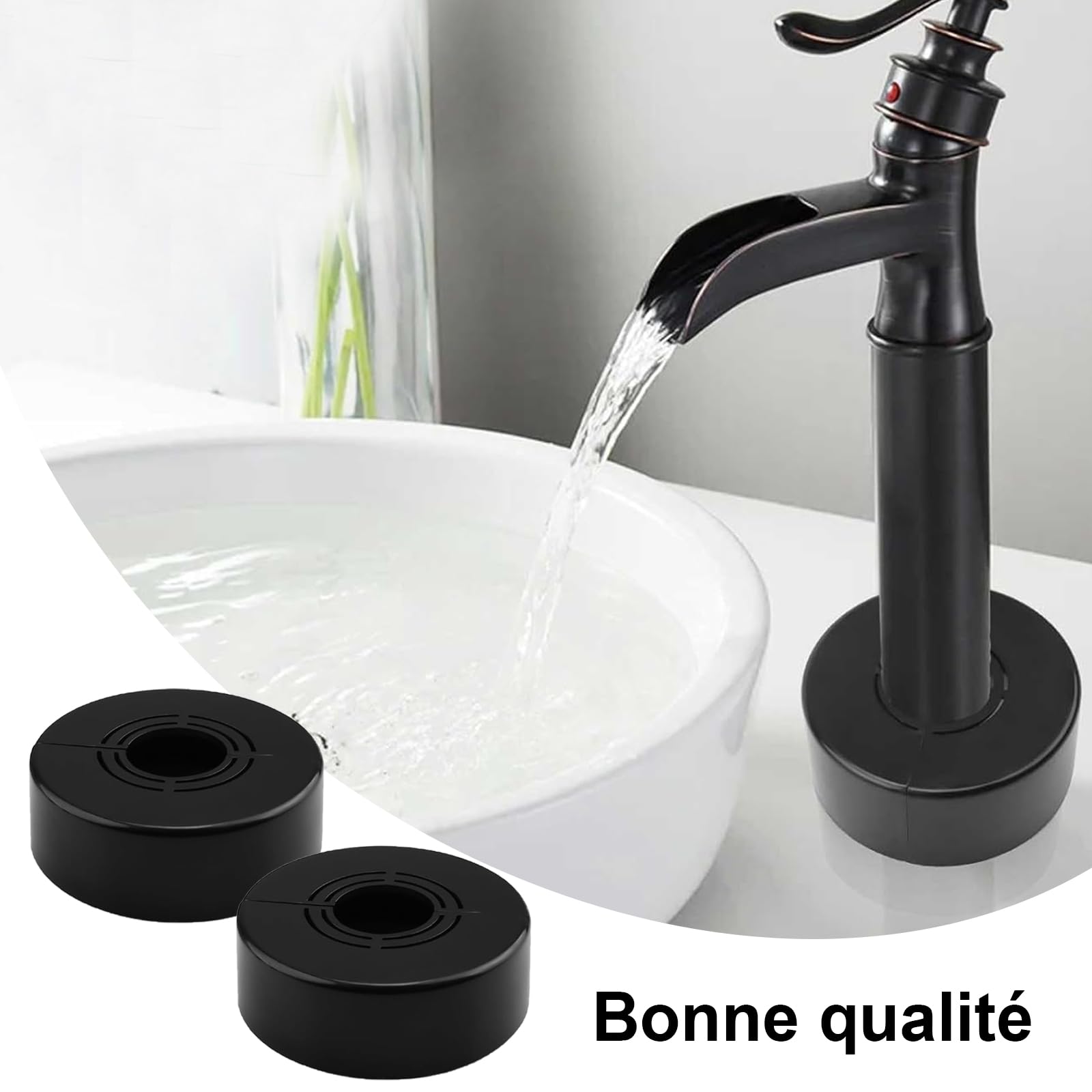 4 piezas rosetón grifo, rosetón mezclador de ducha 3 tamaños en 1, cubierta de manguera radiador ajustable, rosetones de ducha decorativas para grifos, conductos de agua, radiadores, duchas,