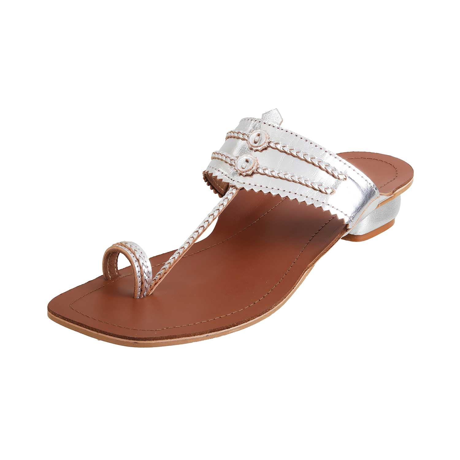 Metro Kolhapuri Chappal Buy Metro Women Black Ethnic Kolhapuris