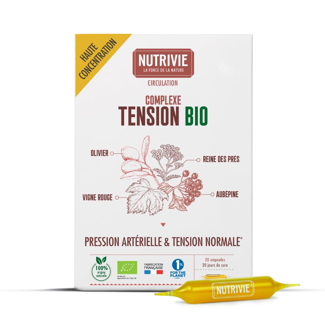 Nutrivie Complexe Tension Bio 20 ampoules Vegan