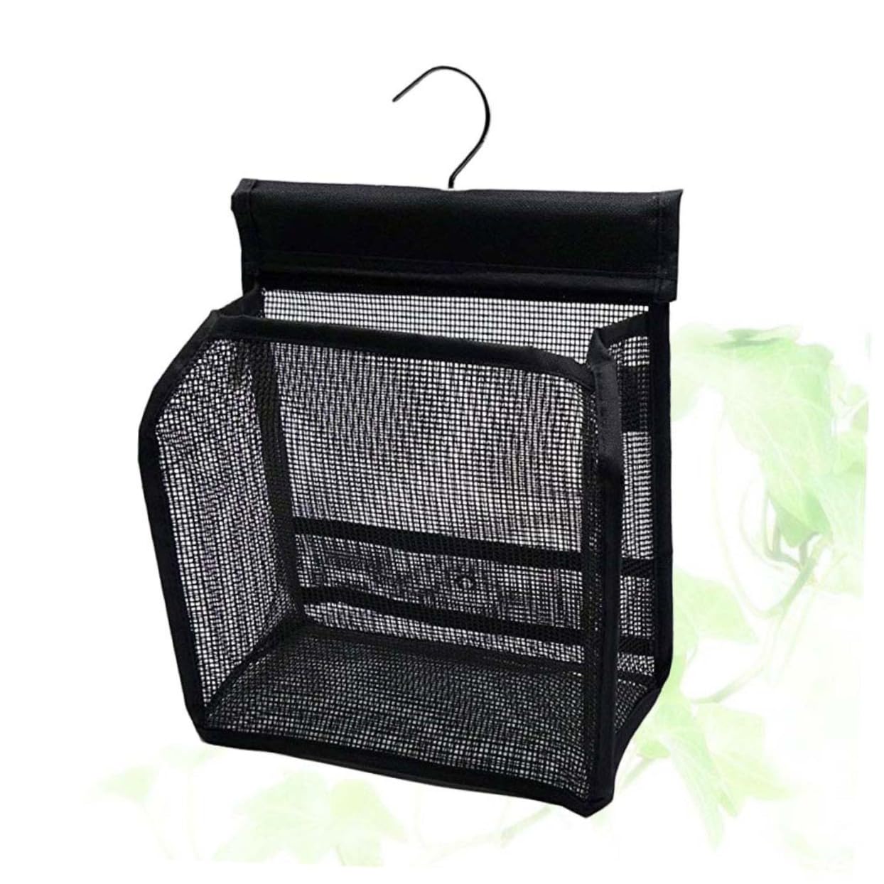 ULTECHNOVO Cestino Doccia Portaoggetti in Pvc Nero 3 Pezzi per Bagno