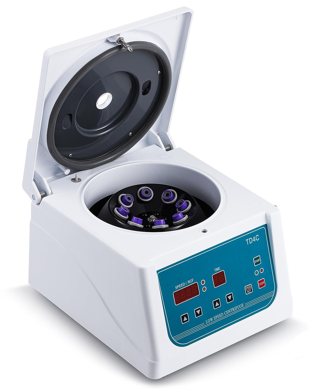 CGOLDENWALL Máquina centrífuga de laboratorio PRP centrífuga de mesa 100-4000RPM de baja velocidad de escritorio centrífuga temporizador 1-99 min 8 x 15 ml