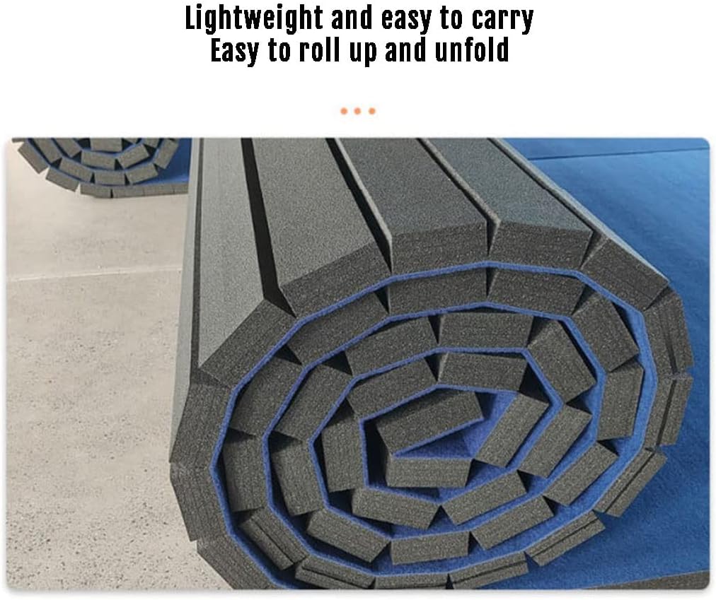 ZONOBI Roll Out Fitness Mats Portable Durable Wrestling Tumbling Gymnastics Mat Thick Tumbling Track Mat for MMA and Home Gym (Size : 5cm/m²/1.97inch Thick) : Sports & Outdoors