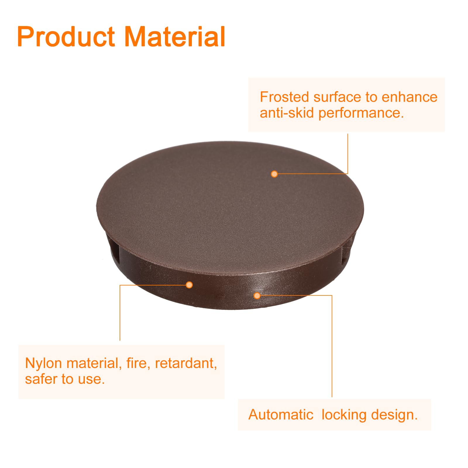 Tappi Fori Plastica 50mm - 6 Pezzi Bianchi Per Mobili E Pannelli - Foto 8