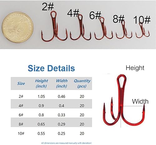 Miniatura 2 de 20 unidscaja de pesca de anzuelos agudos de acero de alto carbono ganchos de pesca clásico redondo gancho de curva 2 # 4 # 6 # 8 # 10 #