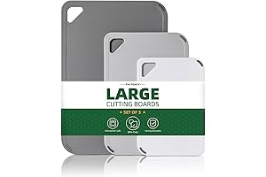 Kitchen Chopping Board Set of 3 - Gray