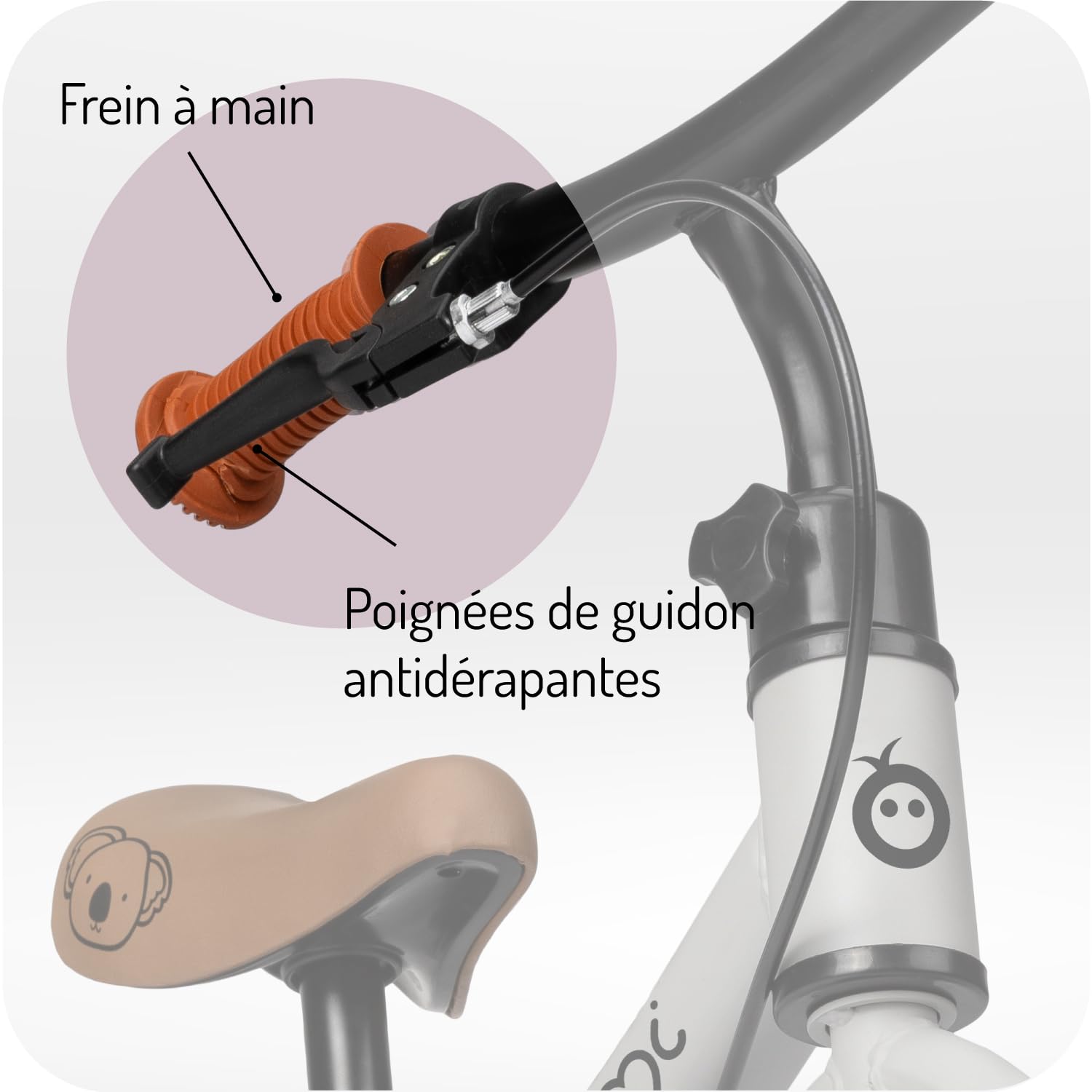 MOMI BREKI Draisienne pour Filles et Garçons 3 Ans, Cadre Métallique Léger 3 kg, Poids Max 25 kg