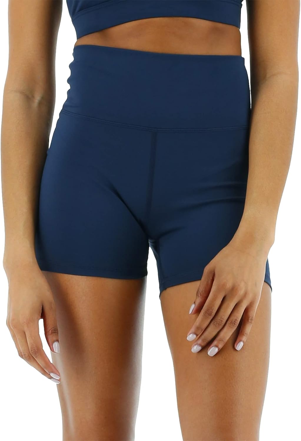 TYR Women's High Rise Athletic Workout Short 4"