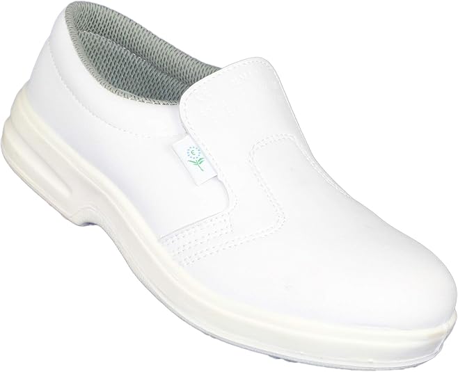 Jal Group Laboratory Shoes O1 ORO Nurse Shoes Flat Shoes Physician White BStock, Size46 EU