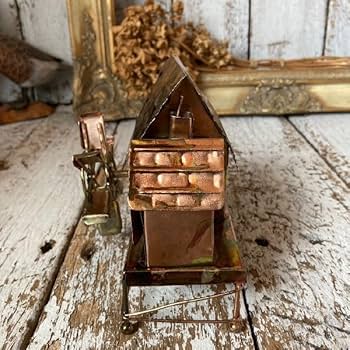 Amazon | ヴィンテージ古い シャビーな ブリキ オルゴール 13