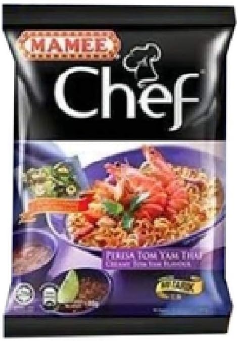 Mamee Chef Instant Noodles 80g (Tom Yam, 8 Packs)