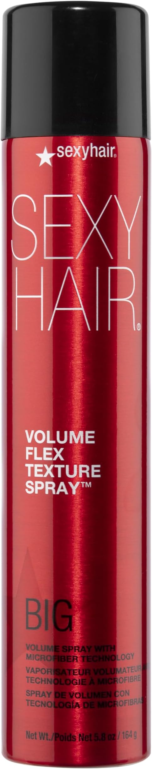 SexyHair Big Volume Flex Texture Spray with Microfiber Technology | Builds Flexible Fullness | Provides Volume Up to 2x
