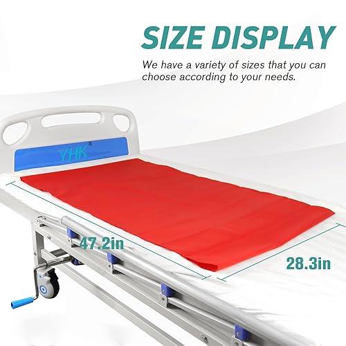 Miniatura 2 de YHK Hoja tubular para traslado de pacientes, hoja plana lavable y reutilizable, diapositiva de transferencia Safetysure para pacientes postrados en