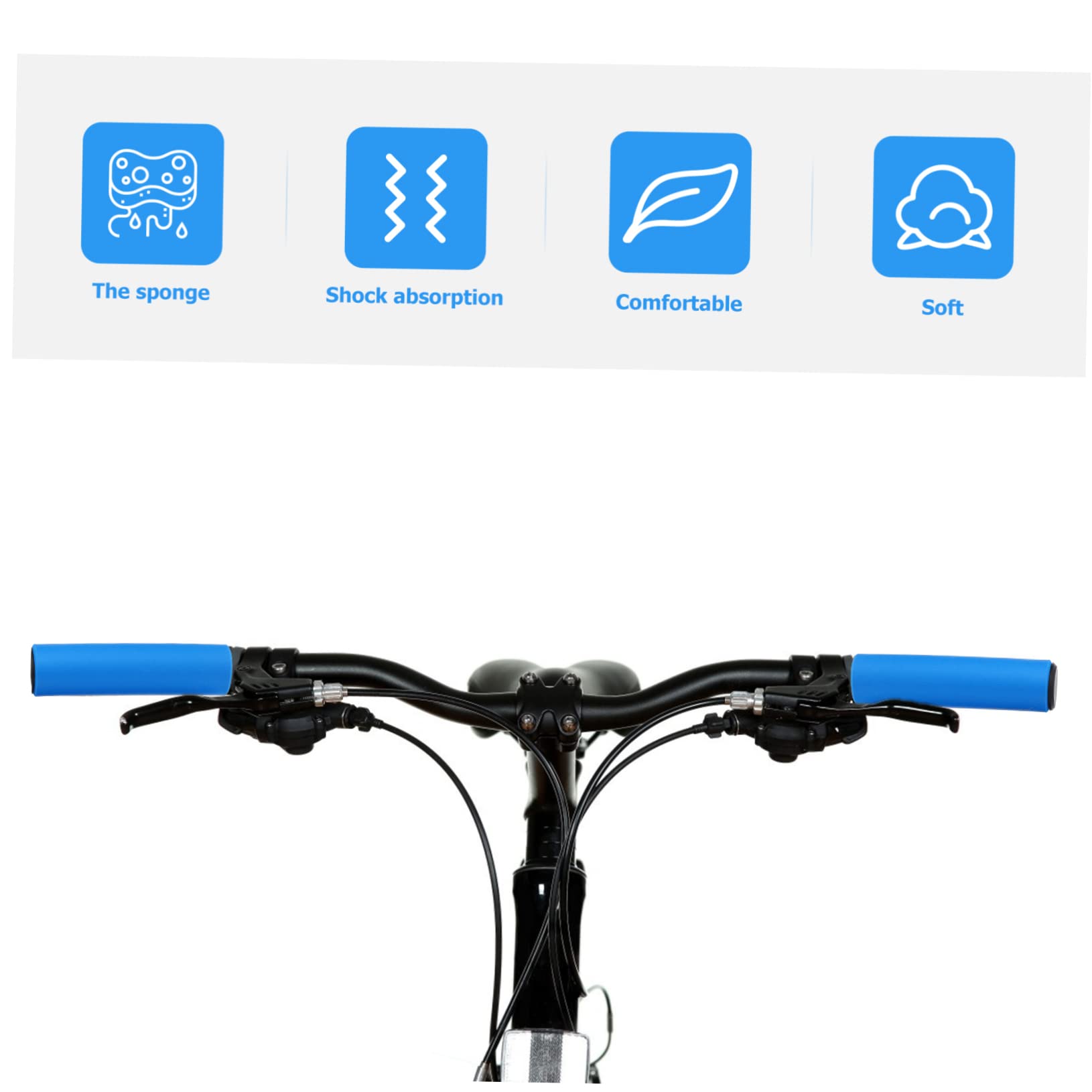 VANZACK poignée de vélo poignées de Guidon de vélo poignées de Guidon de Housses de poignées de Guidon Housses de poignées ergonomiques éponge Couverture de Guidon de vélo