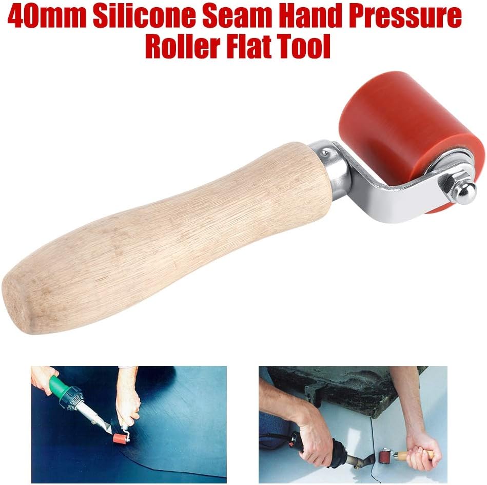 Professional Two-Way Bearing Seam Roller, Hand Welding Roller for PVC Membrane, Roofing Tools