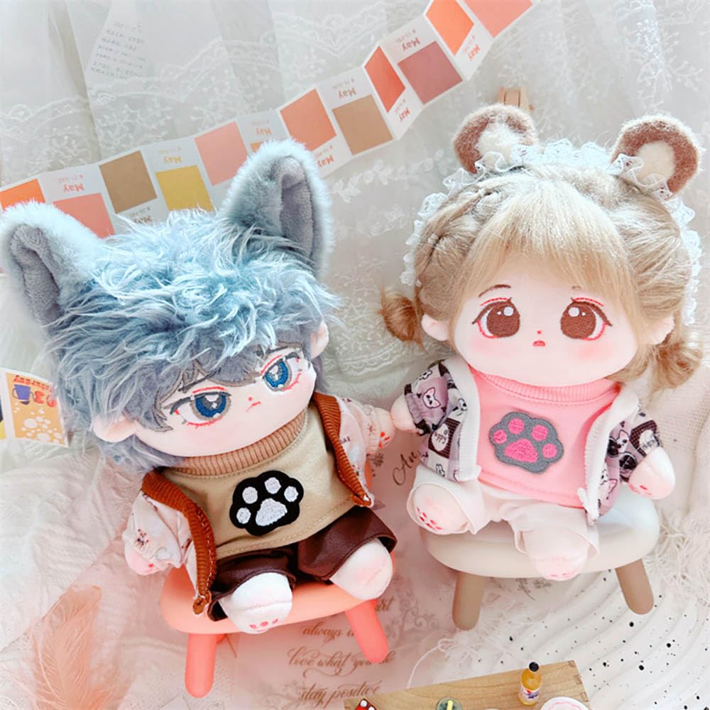 niannyyhouse Ensemble de vêtements de poupée en peluche douce