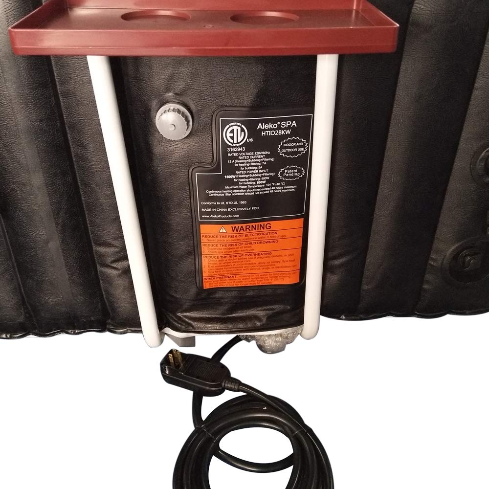 ALEKO 145 Gallon Water Capacity 2 Person Oval Inflatable High Powered