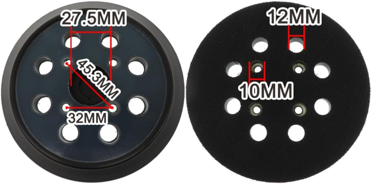 5 Inch 8 Holes 125 MM Back-up Sanding Pad for Electric Orbital Sander Quality Durable New Replacement Parts For Makita