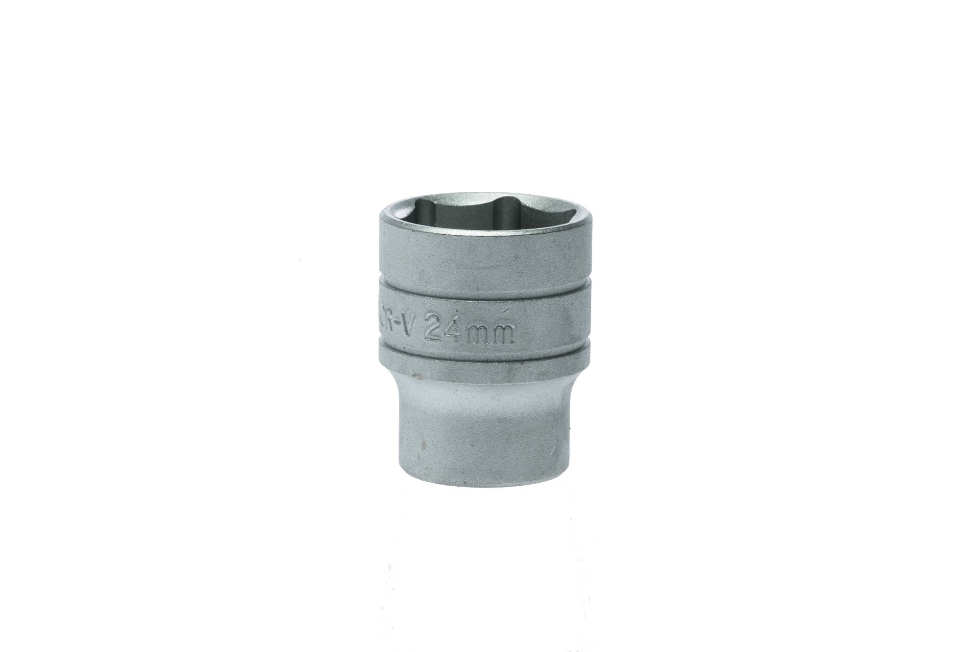Teng Tools24MM 1/2 Inch Drive 6 Point Metric Shallow Chrome Vanadium Socket | Mechanic Tool | Hand Tool - M1205246-C