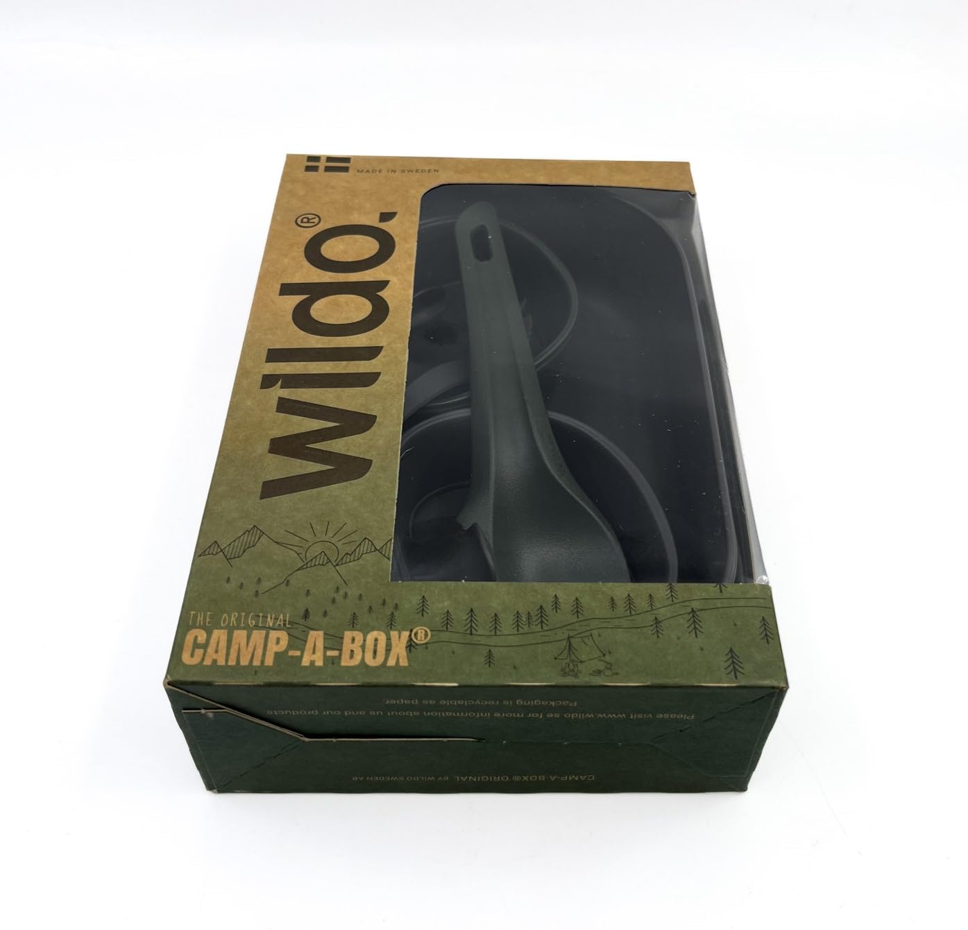 Wildo Wildo CAMP-A-BOX DUO Outdoor Army Geschirr Besteck Überleben Camping Set Olive Green/Dark Grey One Size