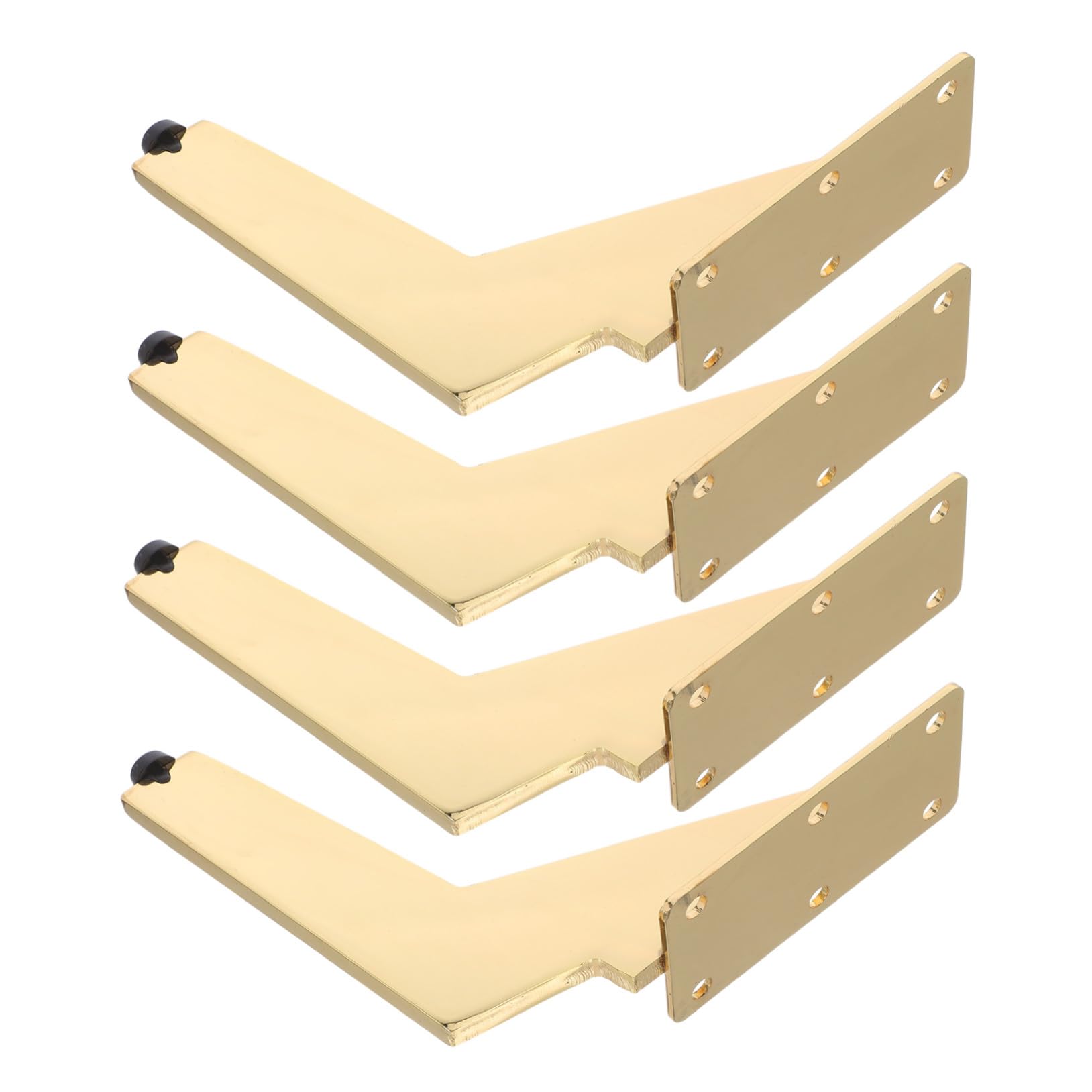 Table métal pour canapé et meuble 4 pièces fixation latérale