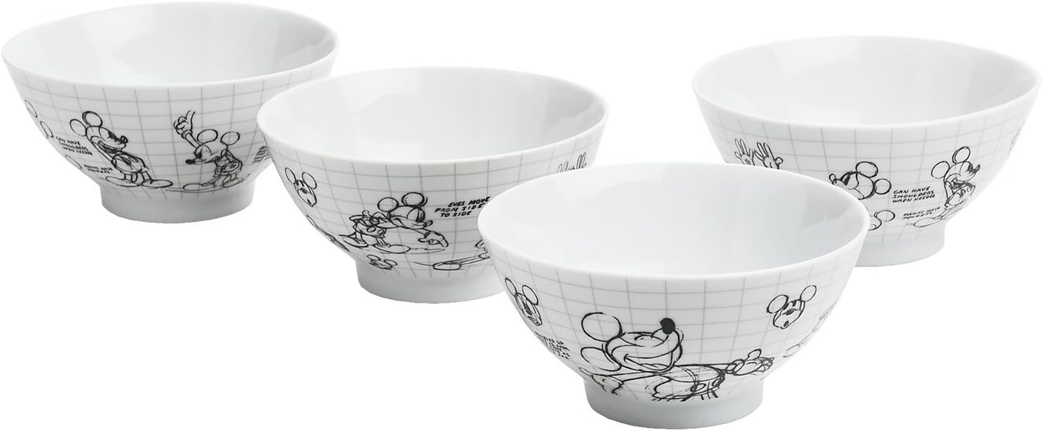 Zrike 4624030 Disney Sketchbook Dinnerware Mickey Soup And