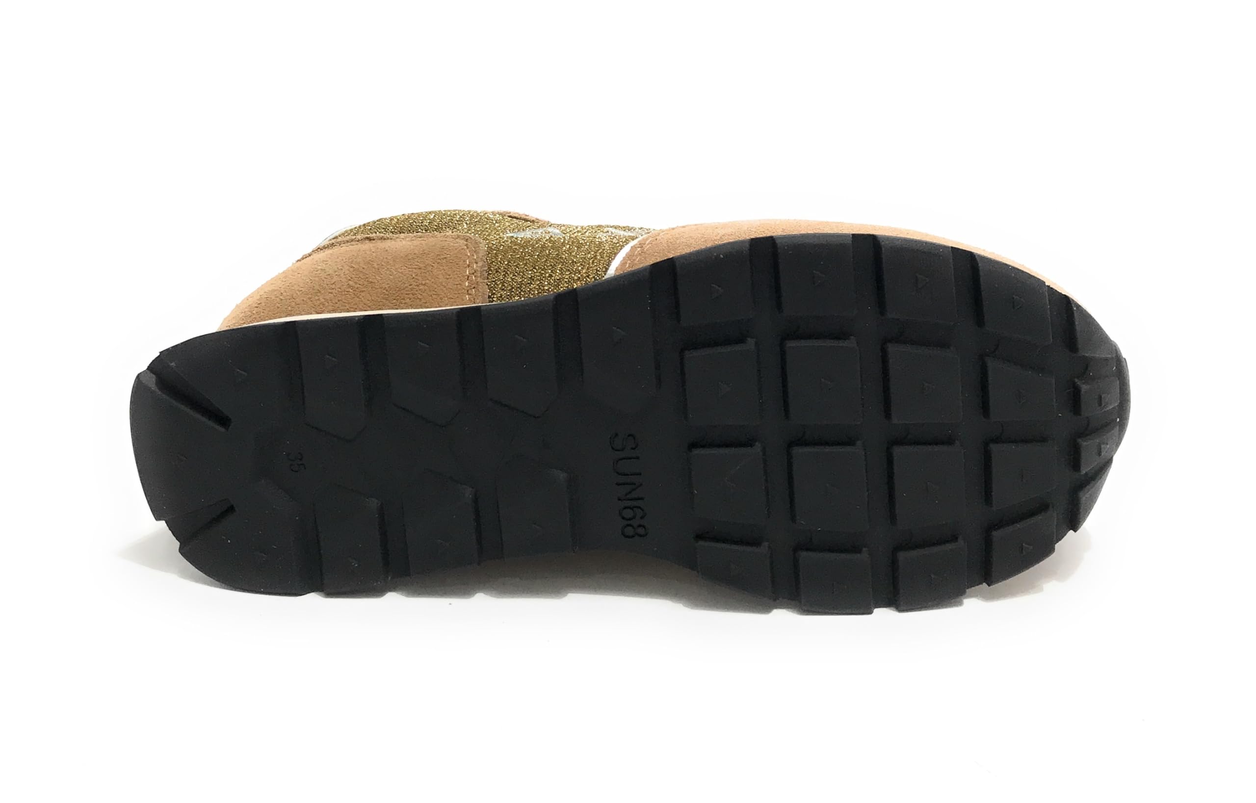 SUN68 Scarpe Sneaker Girl's Ally Glitter Textile Teen Suede/Nylon Oro Z25SU07 Z44404T 38