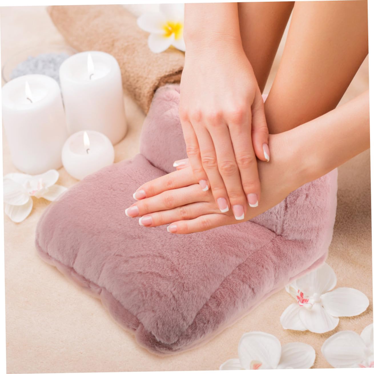 Kisangel Elektrische Schuhe winterhausschuhe Winterschuhe Electric Foot Warmer fusswärmer warme Füße elektrisch beheizter Fußwärmer Mann USB fußwärmer wärmer für den Fuß Eva Rosa