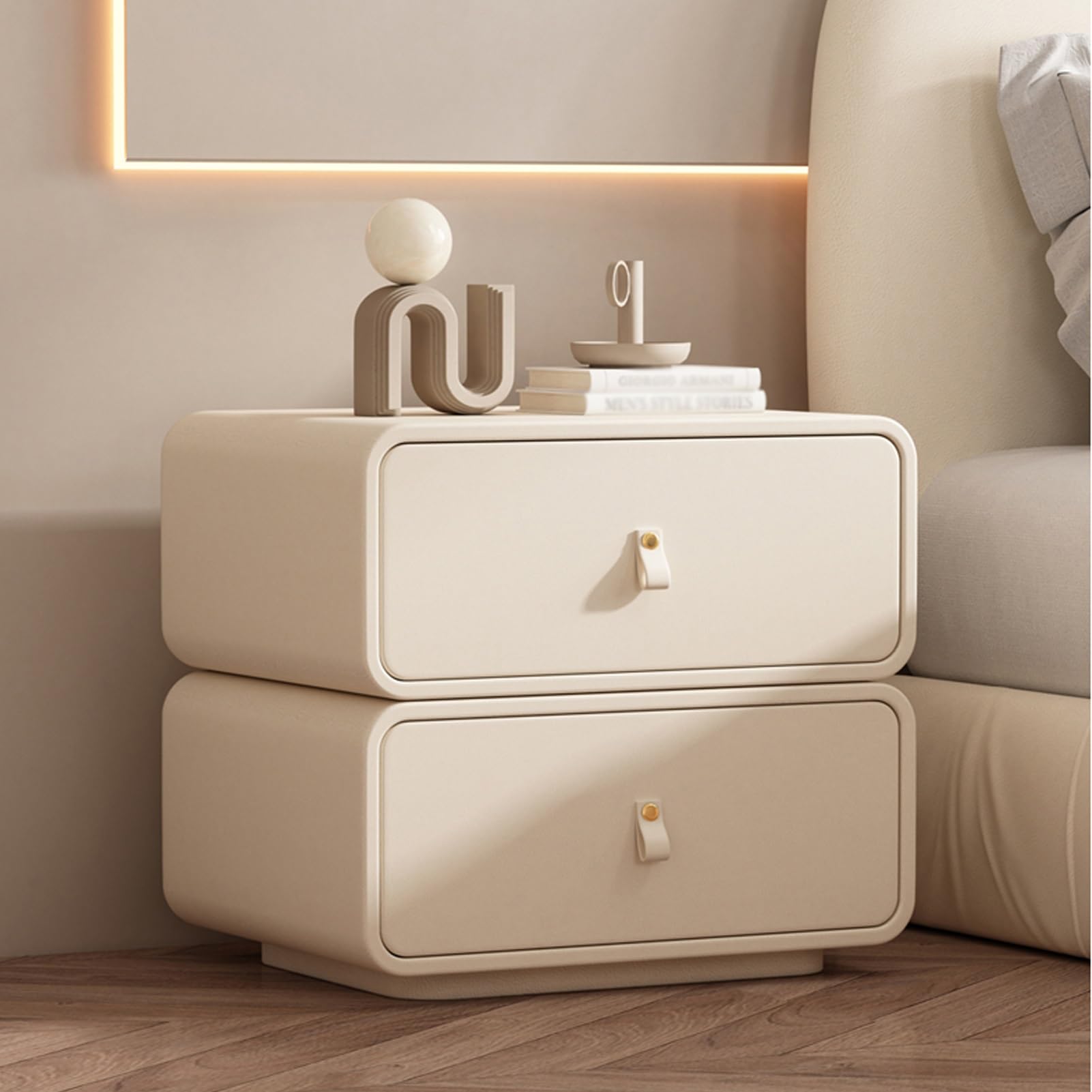 Petite table de nuit en bois DKSNAJ pour stopper le désordre autour du lit avec style