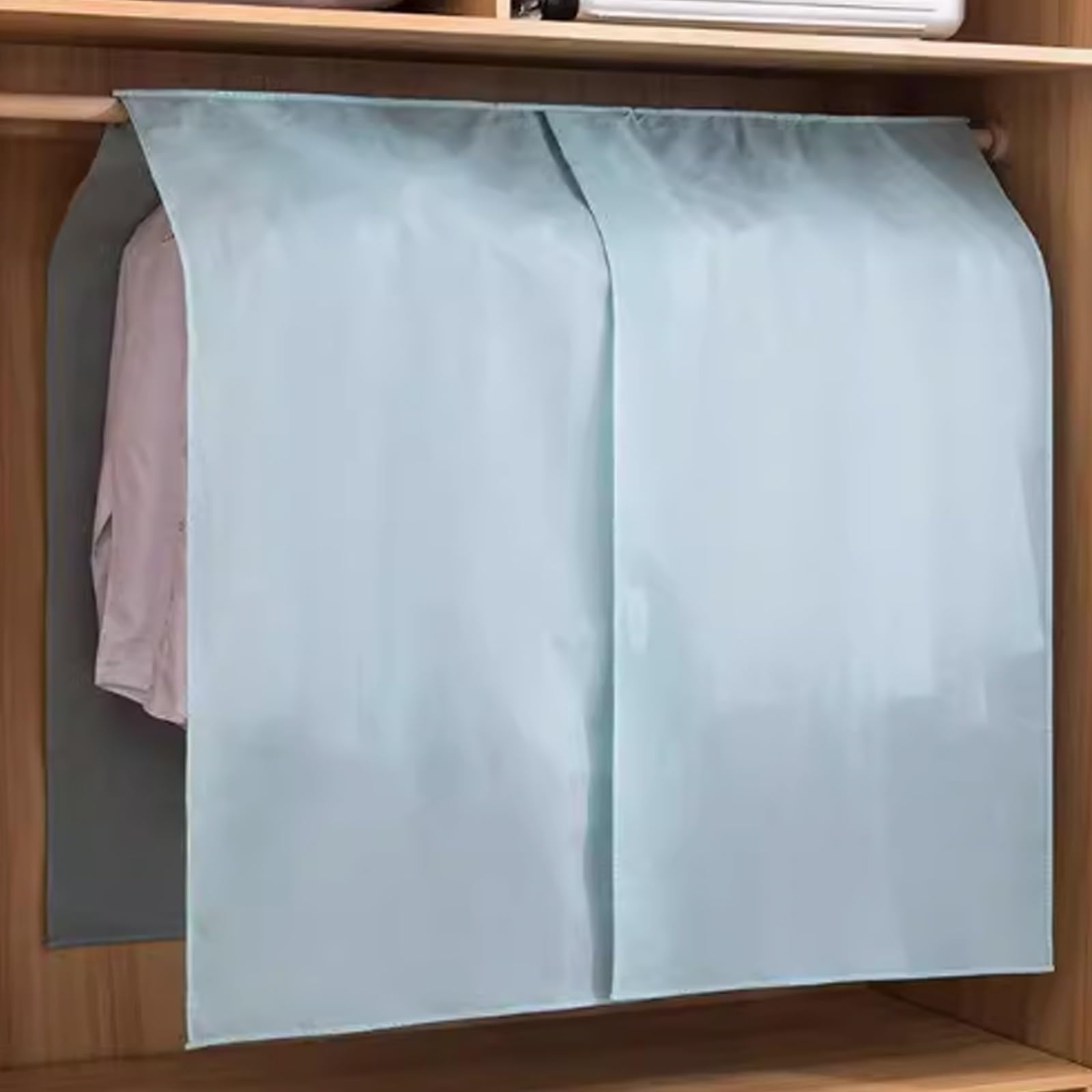 Garment Bags， Hanging Clothes Cover, Wardrobe Coat, Protector(Blue)