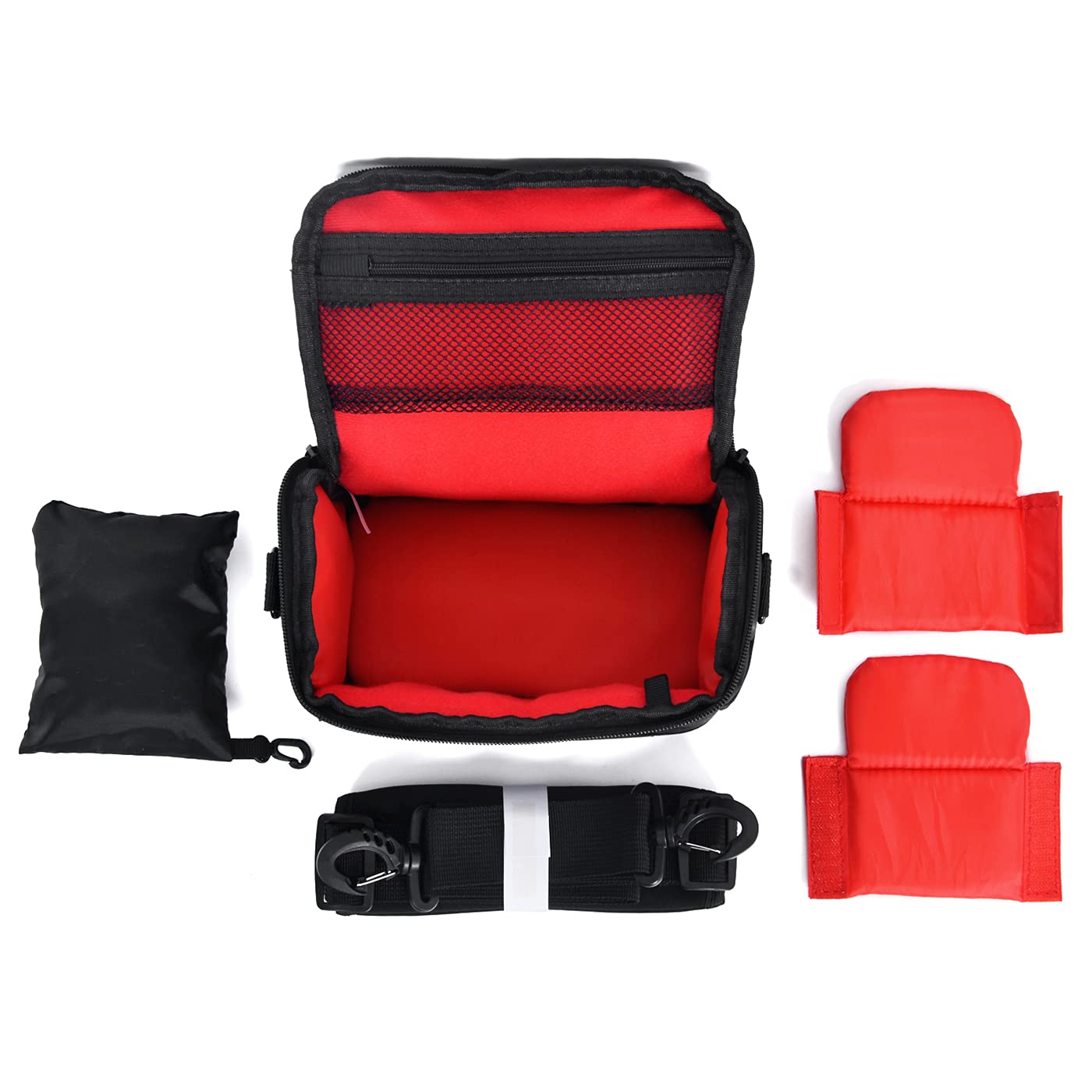 FOSOTO Sac étanche pour appareil photo reflex numérique et SLR résistant aux chocs, Noir , m, Minimaliste