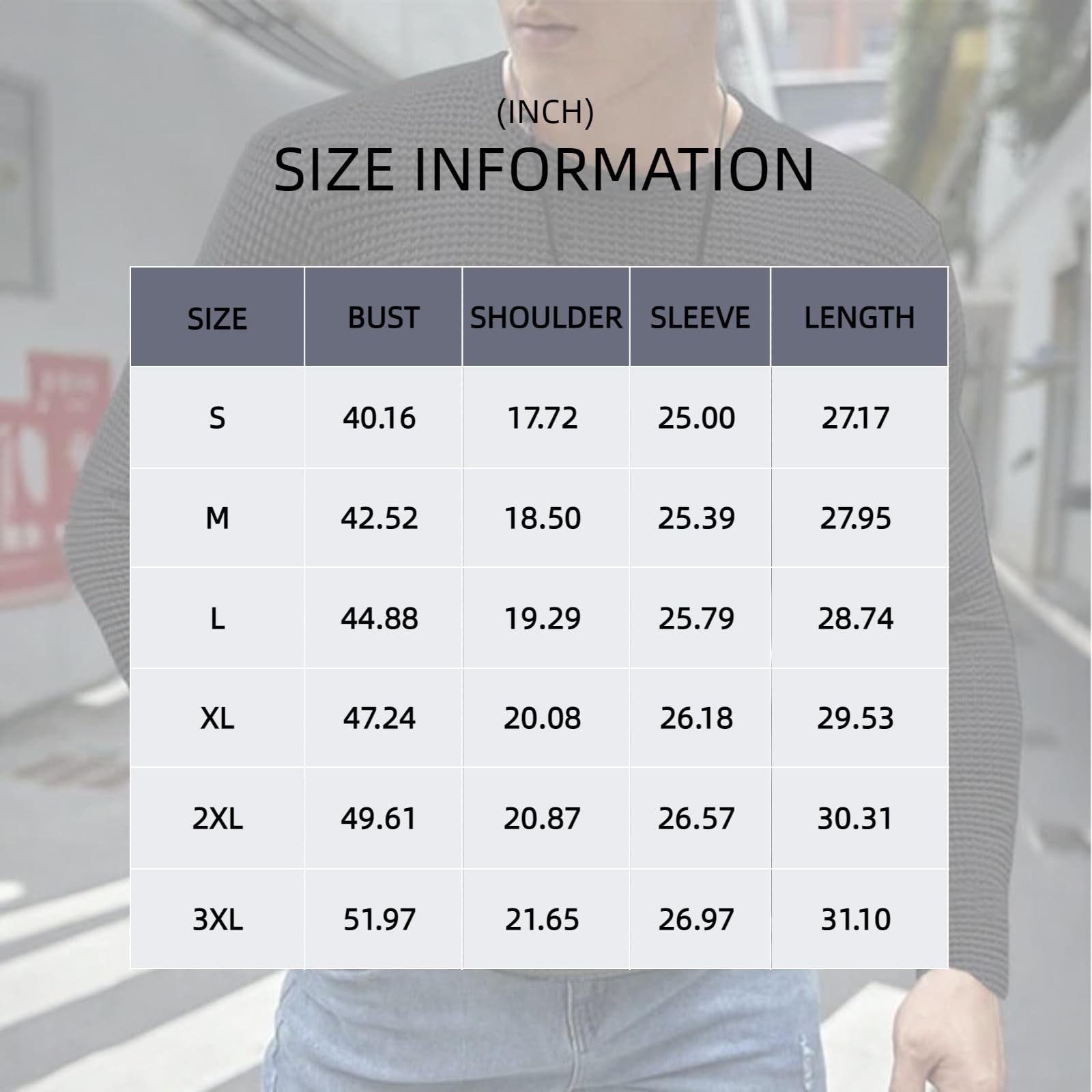 Camicie da uomo a maniche lunghe a nido d'ape, biancheria intima termica, girocollo, maglioni, pullover casual, top in maglia testurizzata strato di base