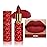 evpct 1Pcs Dark Deep Red Lipstick, Silky Velvet Matte Lipstick Pack Sets for Women, Long Lasting Smudge Proof Lipstick Lip Stain Makeup Kit matte lipstick 24 hours original R06