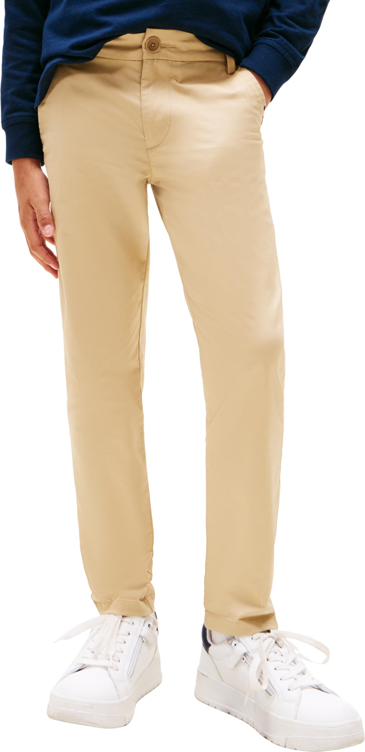 Tommy Hilfiger Boys 1985 Chino Pant KB0KB09638 Chino, Beige (Gentle Gold), 10 Years