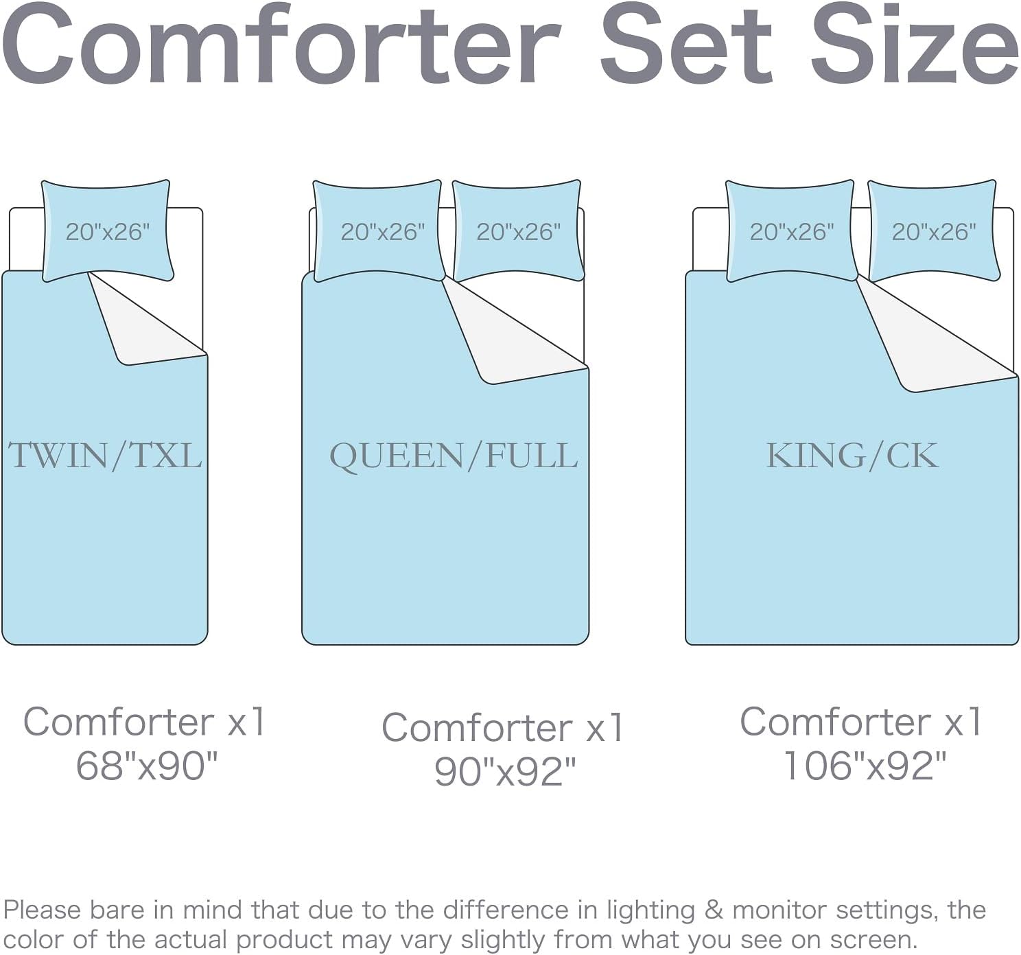 Exсluѕіvе Dіѕсоunt 80% оƒƒеr Swift Home Bedding Comforter Sets, Luxury and Lightweight 3-Piece Ruched 3D Floral Pintuck Comforter Sets, Machine Washable - Baby Blue, King/ Cal King Nеw Arrіvаlѕ Swift Home Bedding Comforter Sets, Luxury and Lightweight 3-Piece Ruched 3D Floral Pintuck Comforter Sets, Machine Washable - Baby Blue, King/ Cal King