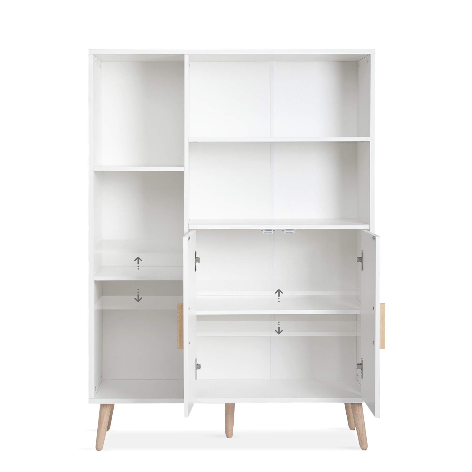 Mondeer Aparador, Madera, Blanco, 85 cm