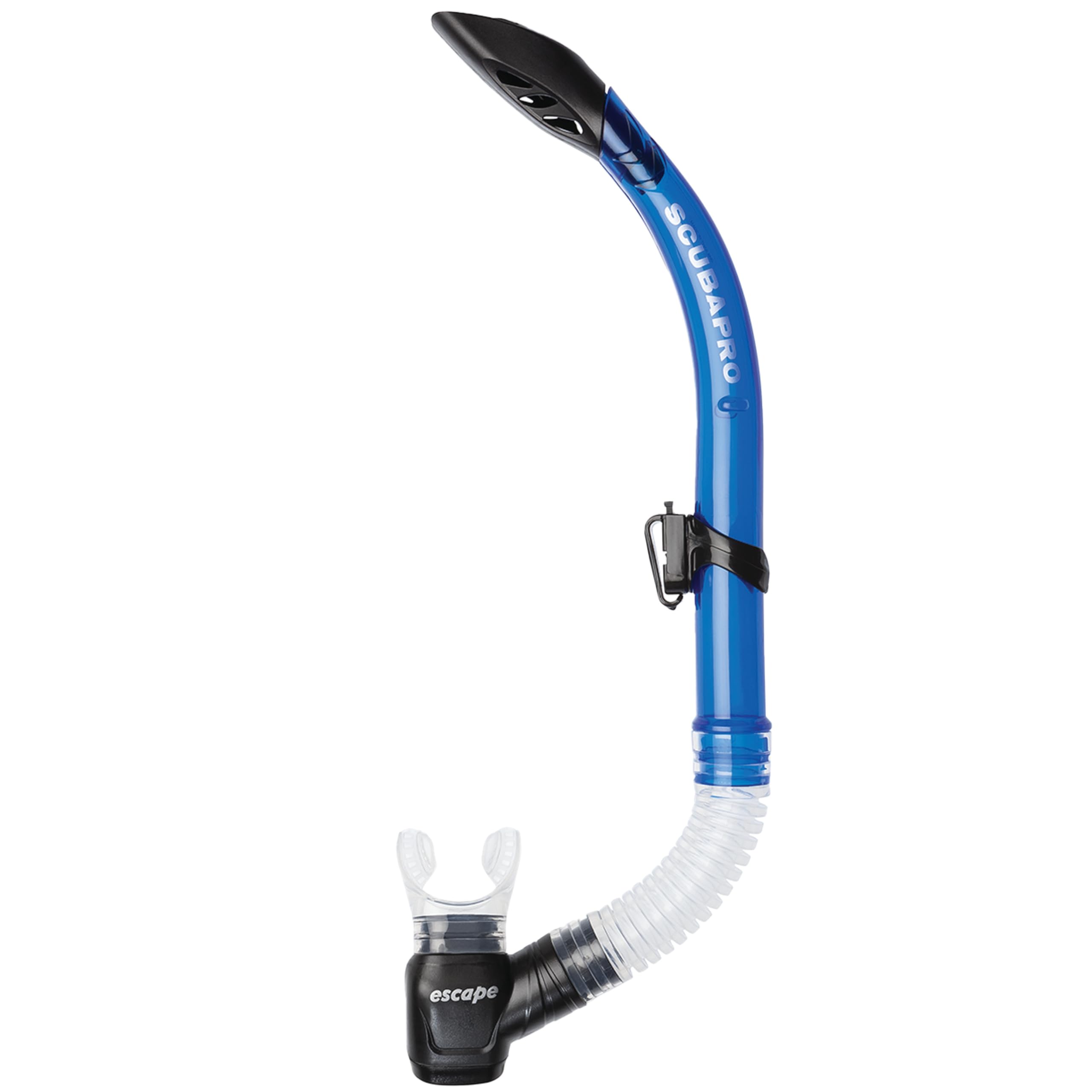 SCUBAPRO Escape Semi-Dry Snorkel, with Purge Valve and Splashguard Barrel-Top Design