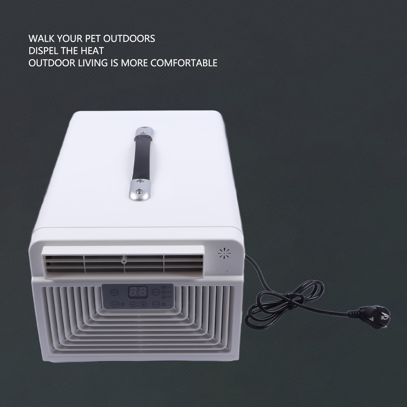 Chrees Aire Acondicionado Portátil de 2300 BTU, Refrigeración Rápida de 300W para Dormitorio de Cocina, Oficina en Casa (Enchufe europeo 220V)