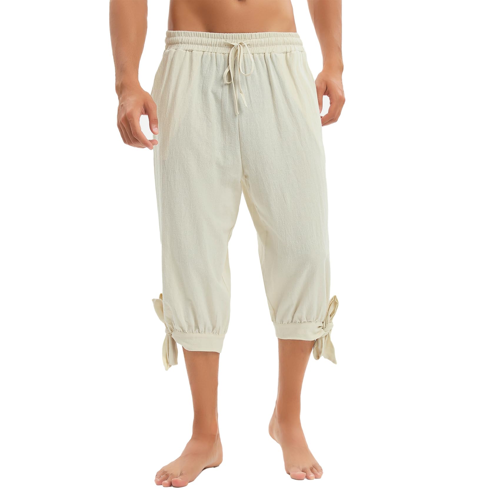 Durio Pirate Pants for Men - Renaissance Costume, Medieval Pants, Viking Costume, Halloween Party Gifts