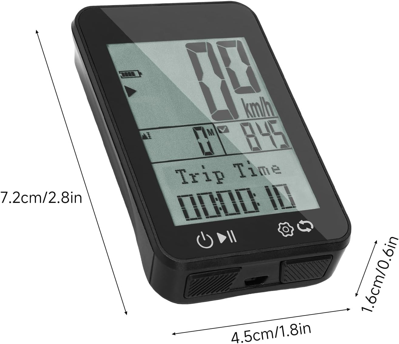 Aomiun BKV310 Bike Computer mounted on bicycle handlebars.