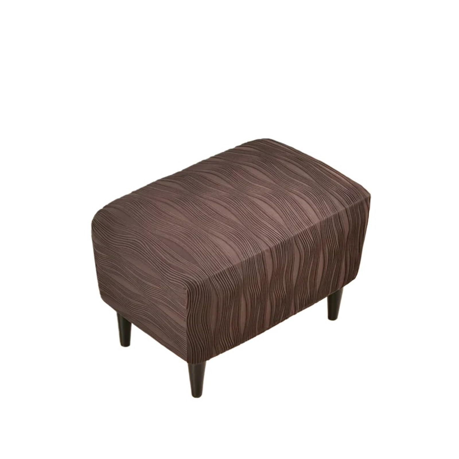 GCYEIDMA Wing Chair Slipcover Wingback Chair Covers Stretch Wing Armchair Cover with Seat Cushion Elastic Sofa Slipcovers Single(B4 Ottoman Cover)