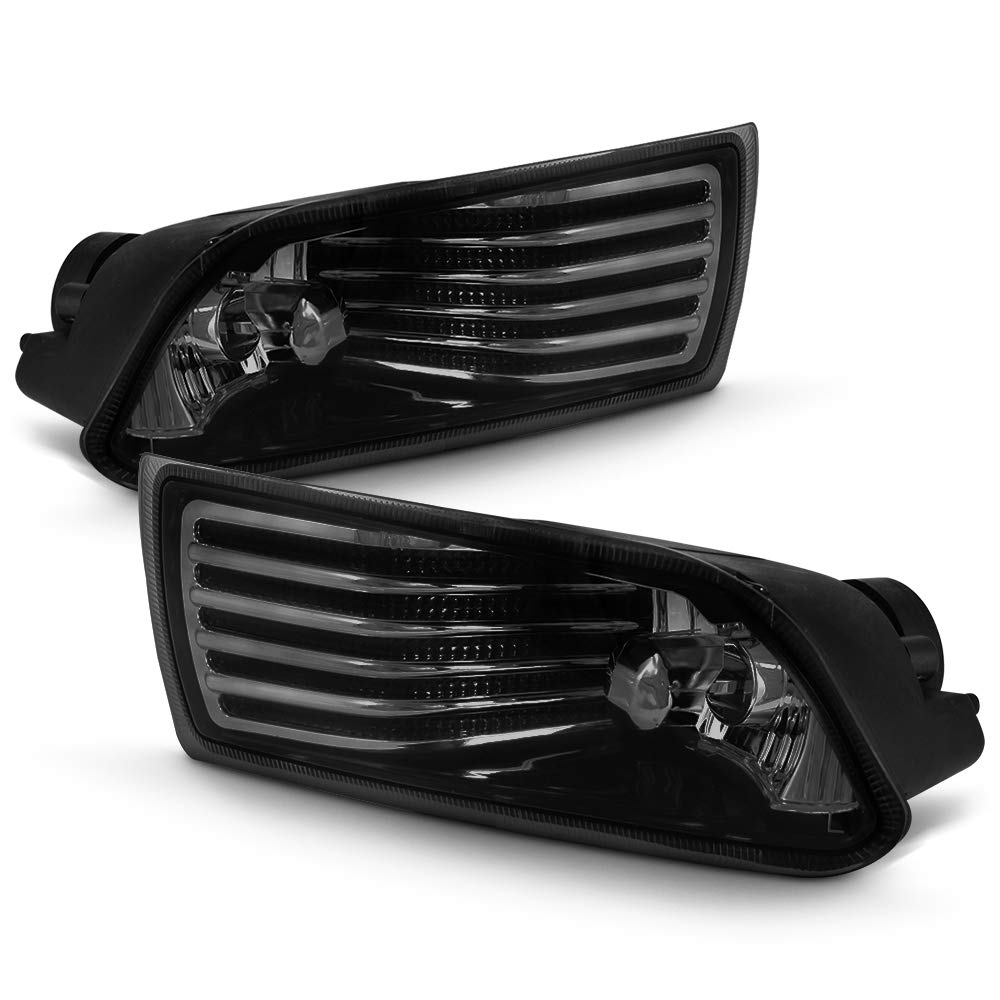 ACANII - For Smoked Lens 2005-2010 Scion Tc Bumper Driving Fog Lights Lamps+Switch & Bulbs Assembly Driver & Passenger