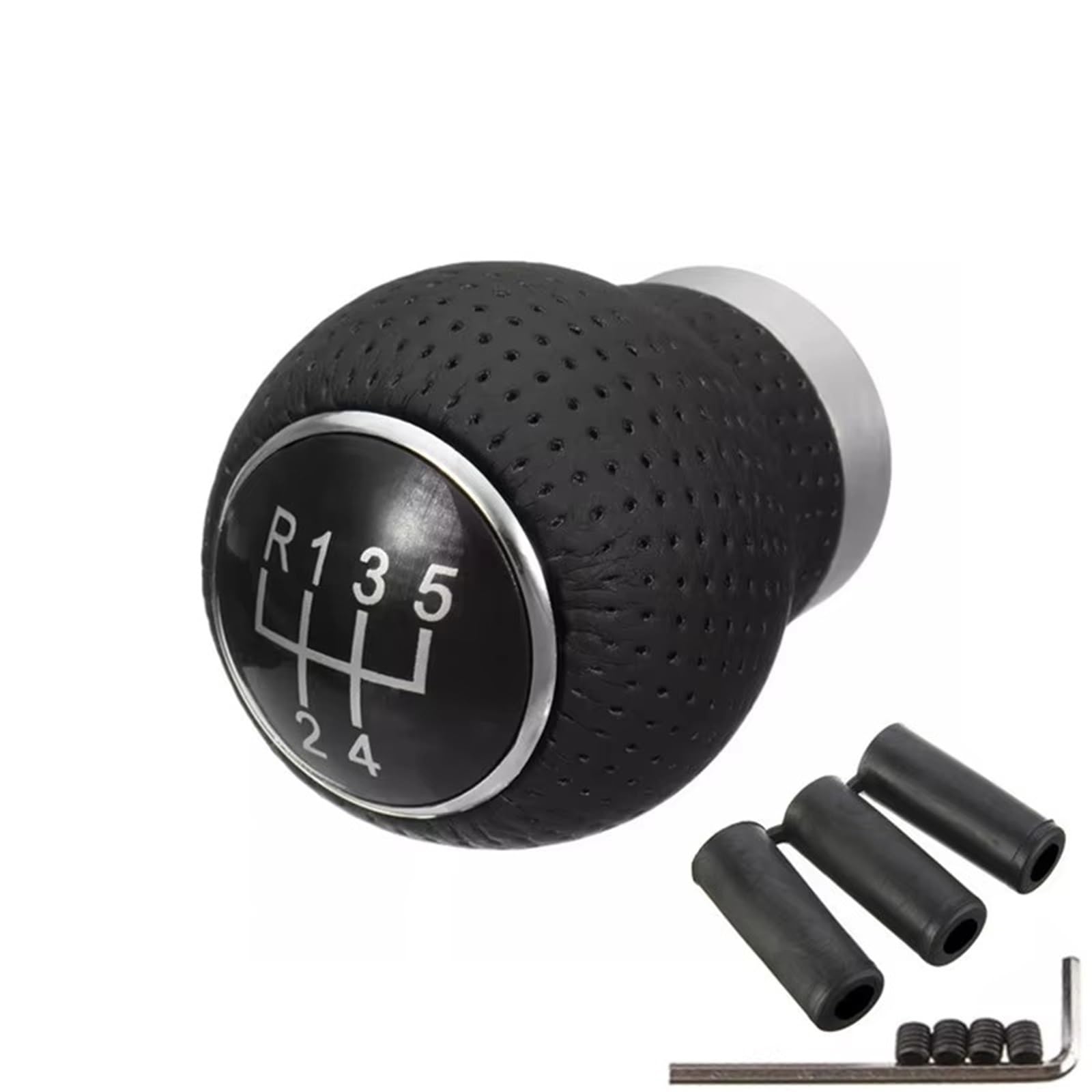 JJRFVBGT Car Speed Gear Shift Knob Compatible with for Golf Universal 5 for Speed MT Gear Shift Knob Gearshift Shifter Stick Lever Headball Arm Pen POMO