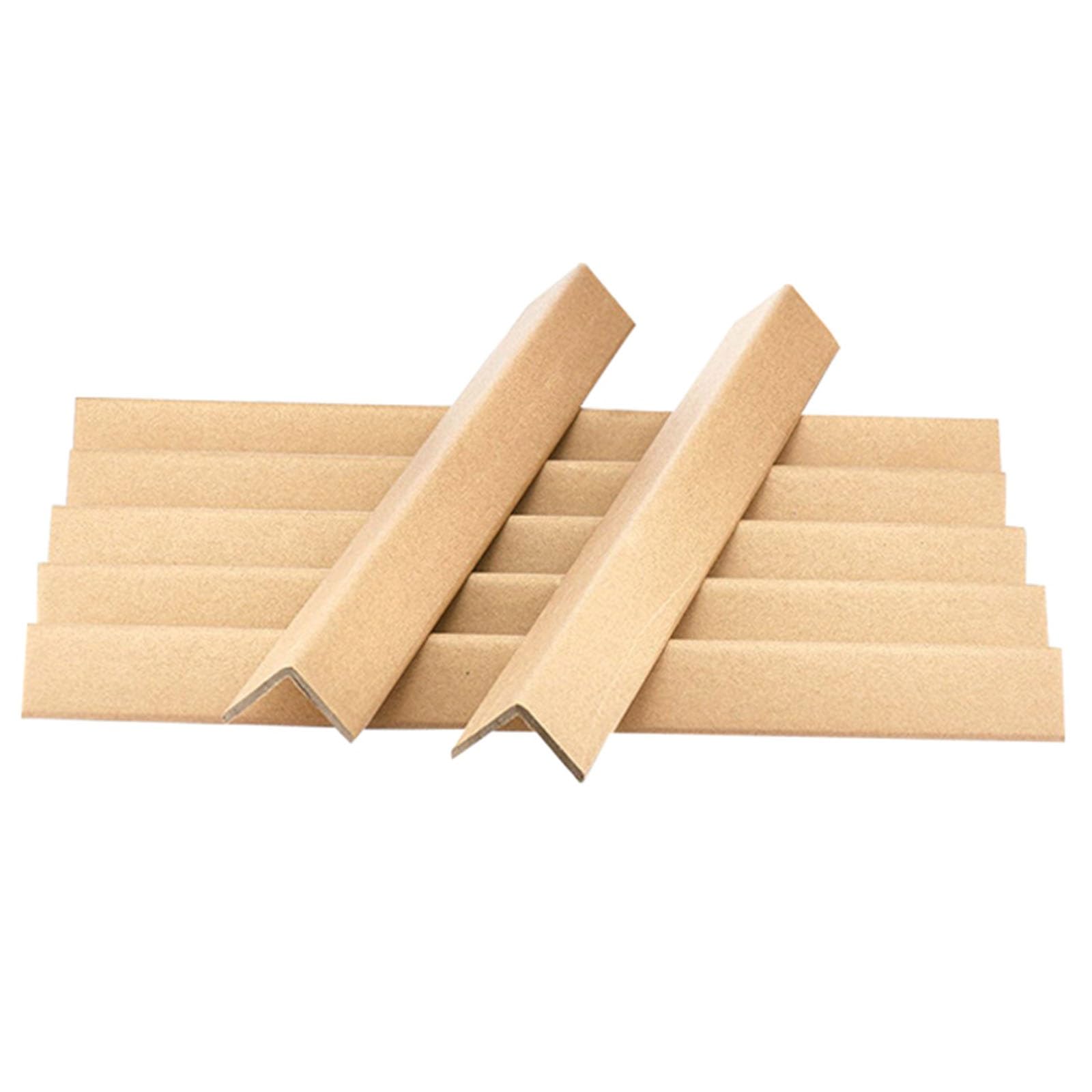 protector esquinas bebe papel 100 protectores de bordes de cartón resistentes de 4 cm x 4 cm x 10/40/50/90/120 cm, tiras protectoras de esquinas de paletas reforzadas para mover cajas de envío, daños