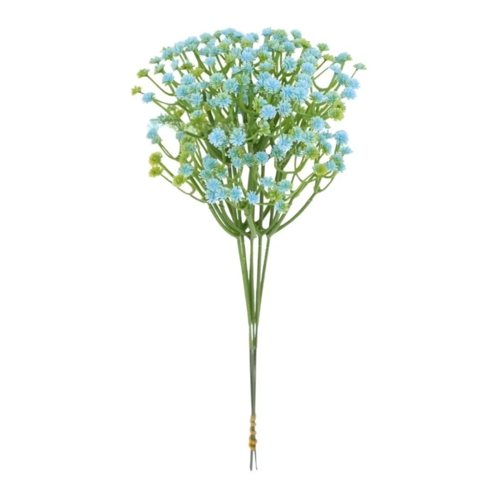 Dcrxz Artificial Flowers 50Pcs Real Touch Artificial Baby Breath Flowers DIY Floral Waterproof Fake Gypsophila Bouquet Realistic 29cm Length(Blue)