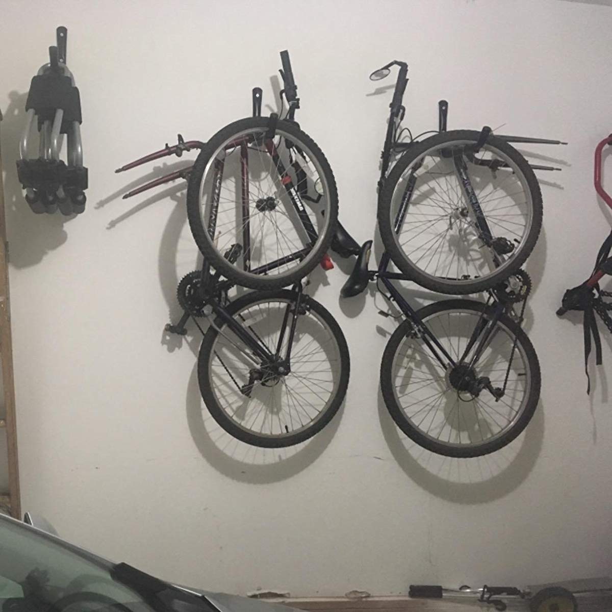 8 ganci per montaggio a parete, 24,5 cm, per garage, scale, sedie