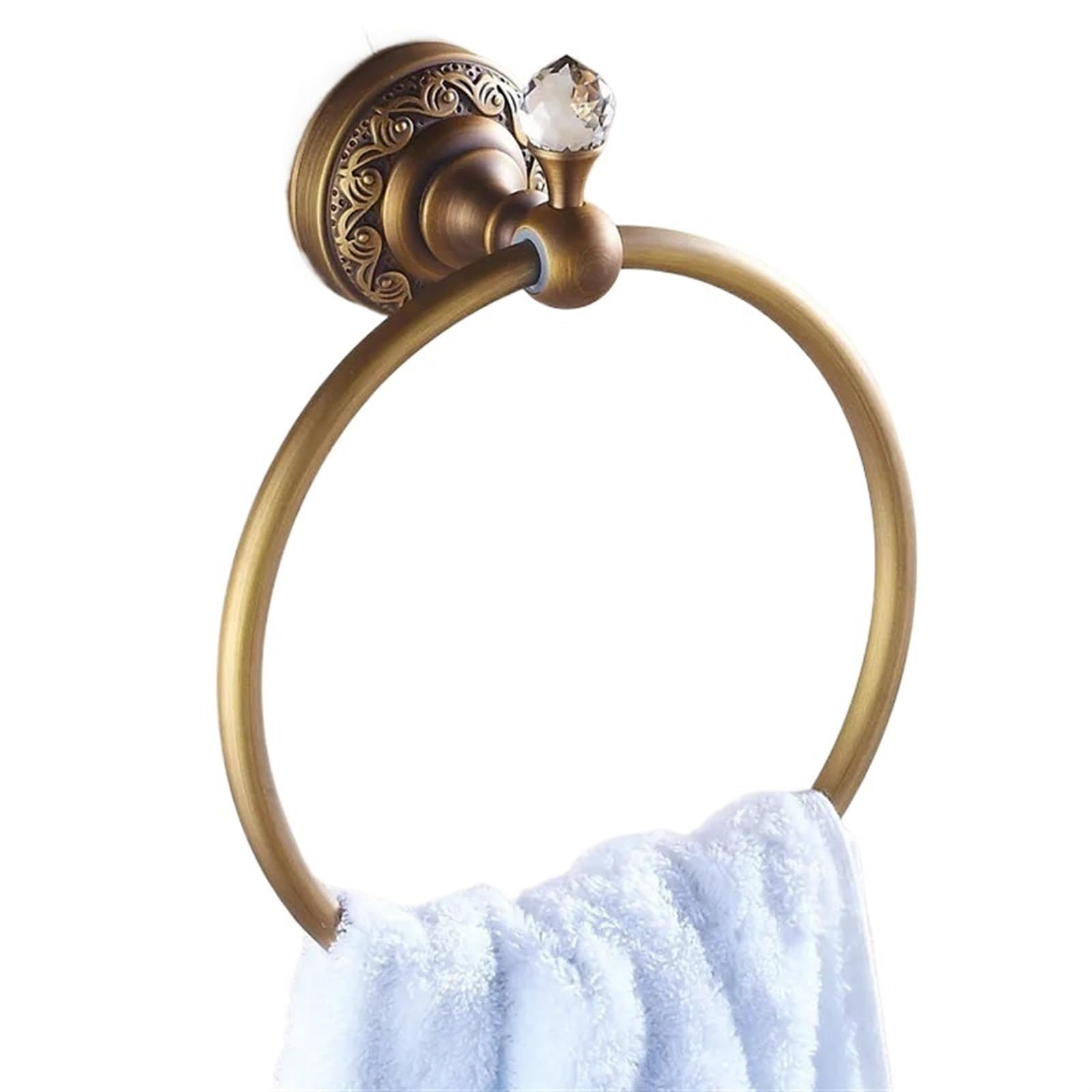Towel Ring Antique Bronze Towel Ring Classic Bathroom Accessories Bath Holder Hardware(Style2)