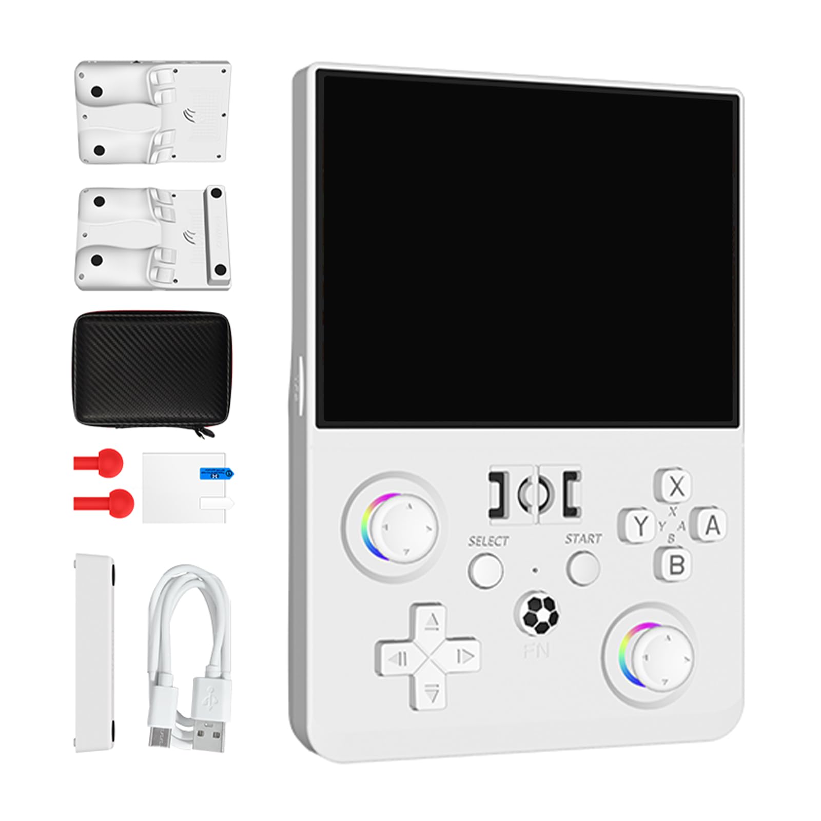 Console de jeu portable, écran 4,5", 64 Go, blanc