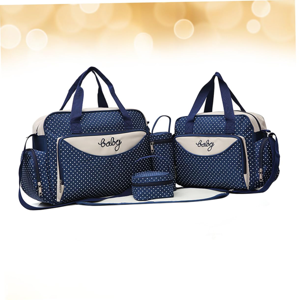 SHERCHPRY 1 Satz 5St Reisewindeltasche reisen Handtasche Wickeltasche Reisetasche die Einkaufstasche Mama Tasche Tragetasche mit großem Fassungsvermögen tragbar Babytasche Rucksack Mutter